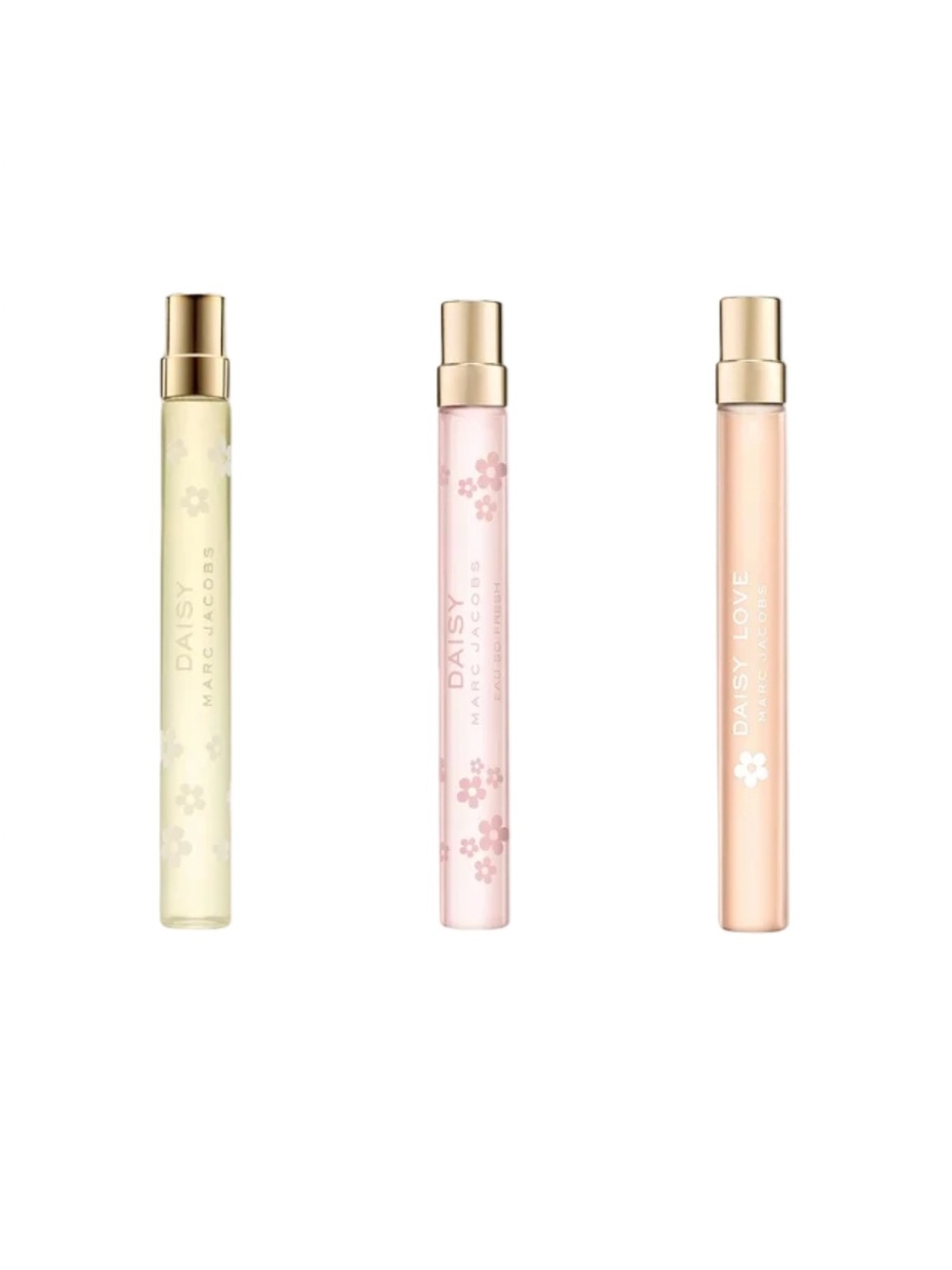 Bundle of 3 Marc Jacobs Travel Size: Daisy, Daisy eau so fresh, and Daisy love